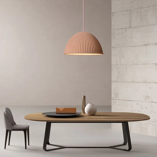 lampes suspendues led nordiques en résine macaron pour décoration intérieure