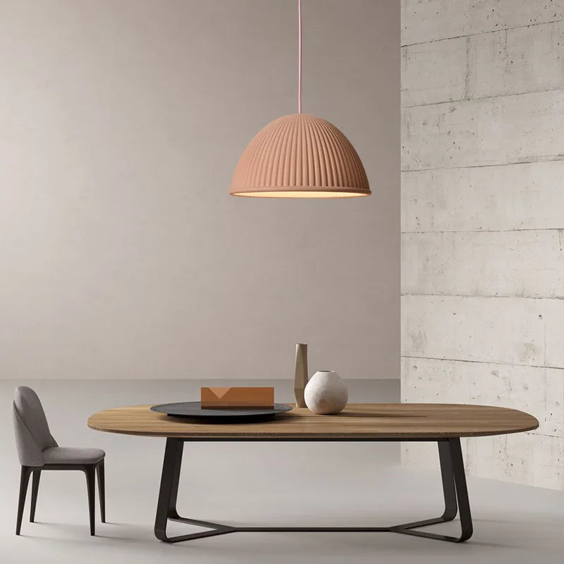 lampes suspendues led en résine macaron style nordique pour décoration intérieure - vue 5 sur 12