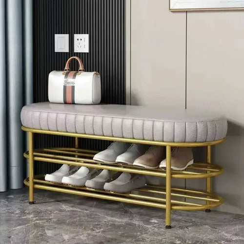 tabouret design pour entrée et rangement chaussures - vue 2 sur 7