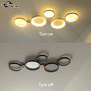 Nordischer LED-Kronleuchter für Wohnzimmer, Café, Balkon, Garderobe