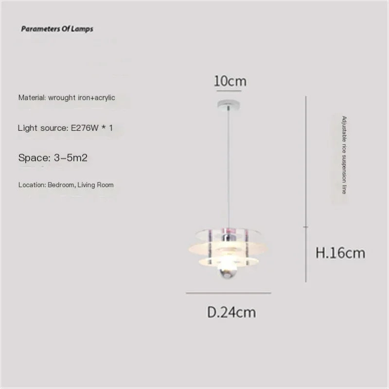 lustre arc-en-ciel soucoupe volante déco rétro pour bar ou restaurant - vue 9 sur 13