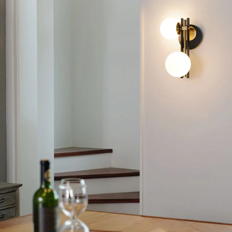 Kreative nordische Wandleuchte für modernes, minimalistisches Interieur - vue 3 sur 7