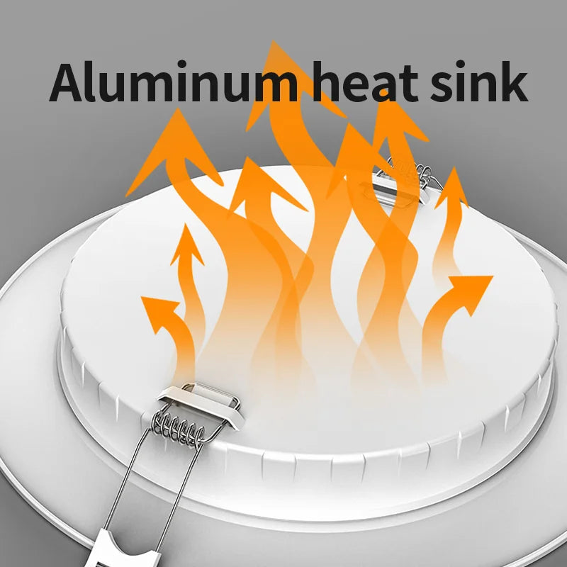 plafonnier led intégré haute luminosité tension universelle multinationale - vue 3 sur 6