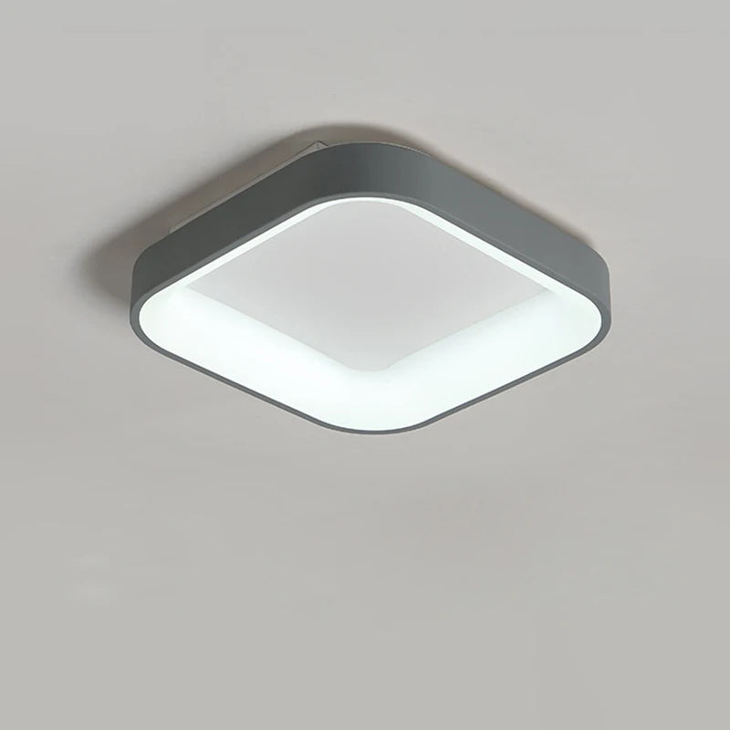 plafonnier led moderne carré minimaliste pour éclairage intérieur - vue 6 sur 9