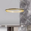 lustre led circulaire de luxe design moderne décoratif