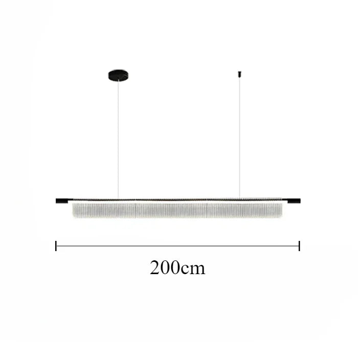lustre linéaire moderne pour décoration intérieure et restaurant - vue 16 sur 18