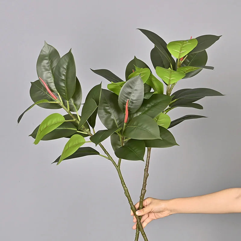 plantes artificielles ficus en plastique pour décoration intérieure et extérieure - vue 6 sur 10