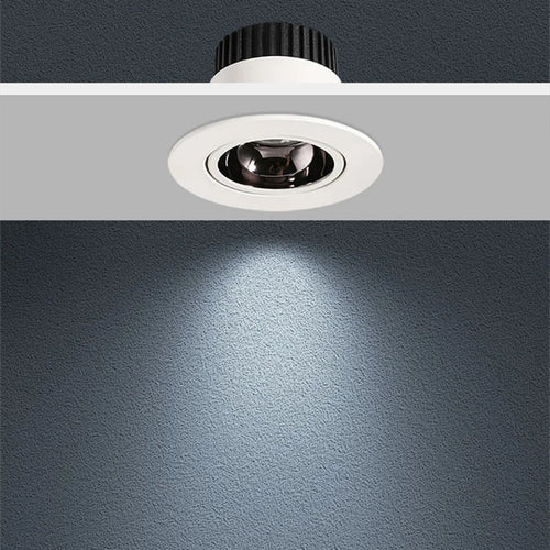 spot led encastrable antireflet avec intensité variable pour éclairage intérieur