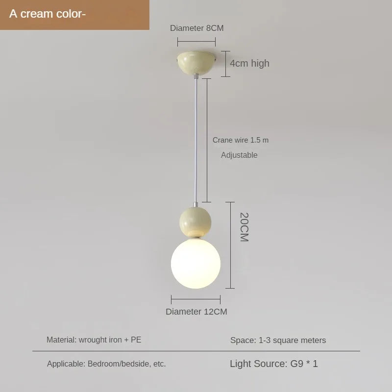 lustre nordique moderne en forme de gourde créative pour intérieur - vue 9 sur 12