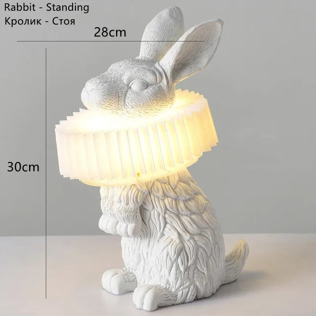 Adorable Tischlampe Hase für Kinderzimmer Dekoration