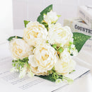fleurs artificielles soie pivoine hortensia décoration mariage bouquet