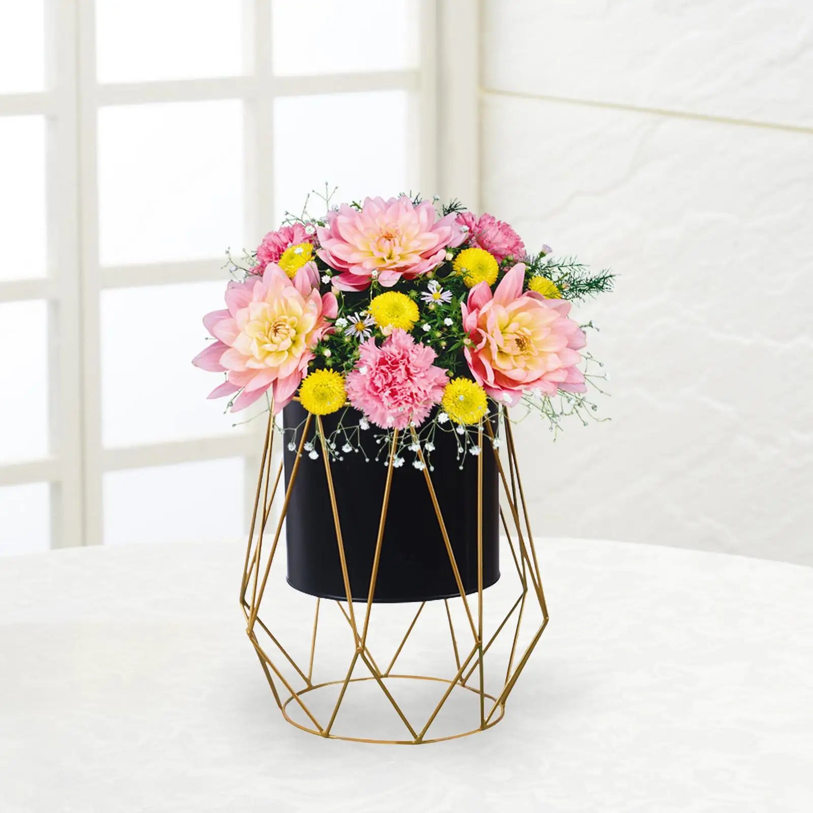 cadre de fleurs moderne en métal pour décoration intérieure - vue 8 sur 10