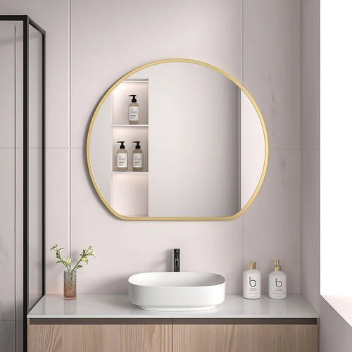 miroir de maquillage avec rangement muraux en métal - vue 9 sur 8