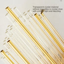 Elegante LED-Wandleuchte aus Kristall im nordischen Design
