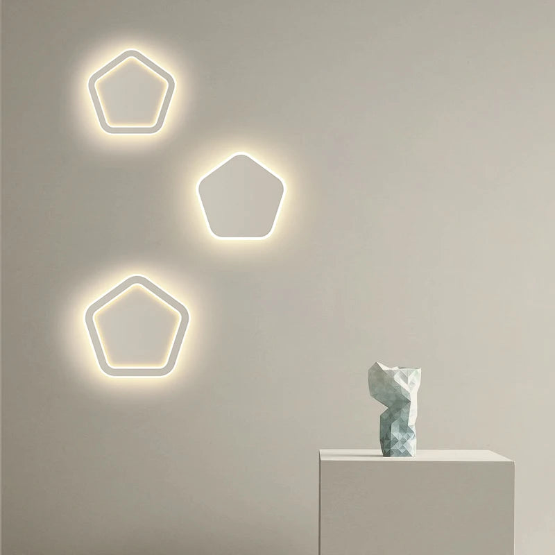 LED applique murale de chevet d'intérieur créatif nordique chambre lampe fond applique Simple moderne salle d'étude escalier allée lumière - vue 5 sur 16