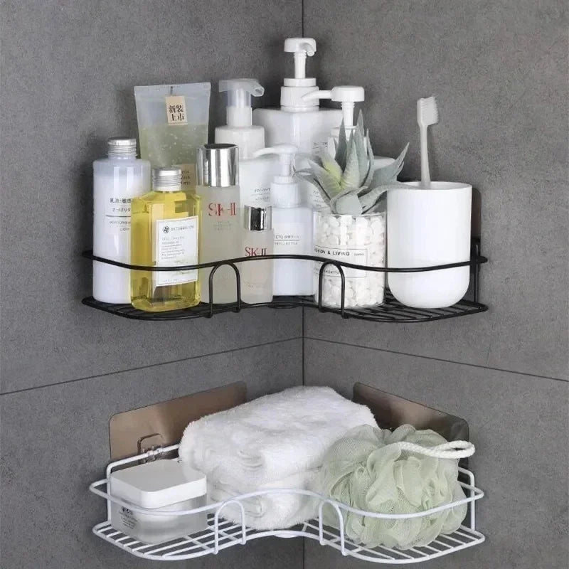 étagère murale de rangement pour cosmétiques et shampoing