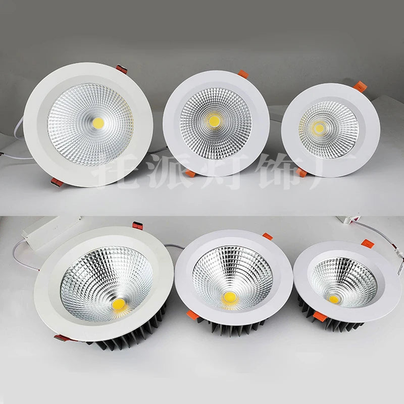 plafonnier led encastré lumière ronde dimmable haute luminosité - vue 7 sur 6