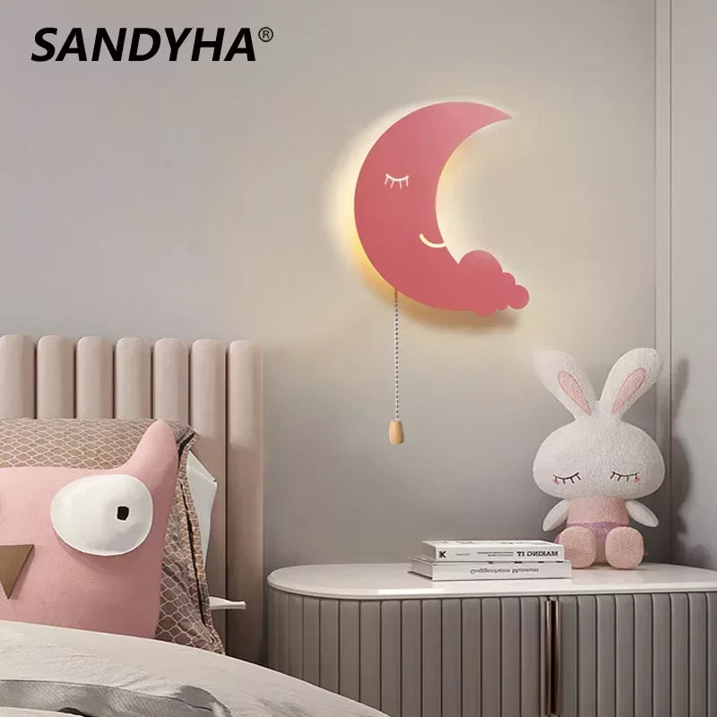Lampe Murale de lune Rechargeable Mobile moderne pour Wandleuchte Applique Murale Wandlamp Kinkiet lumières - vue 2 sur 9