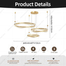 lustre moderne à led pour décoration intérieure élégante et contemporaine