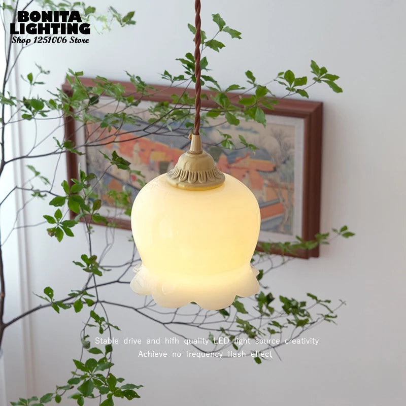 suspension orchidée carillon éolien style français décoratif - vue 3 sur 11