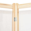 6-panel cream parting Wall, 240x4 cm fabric