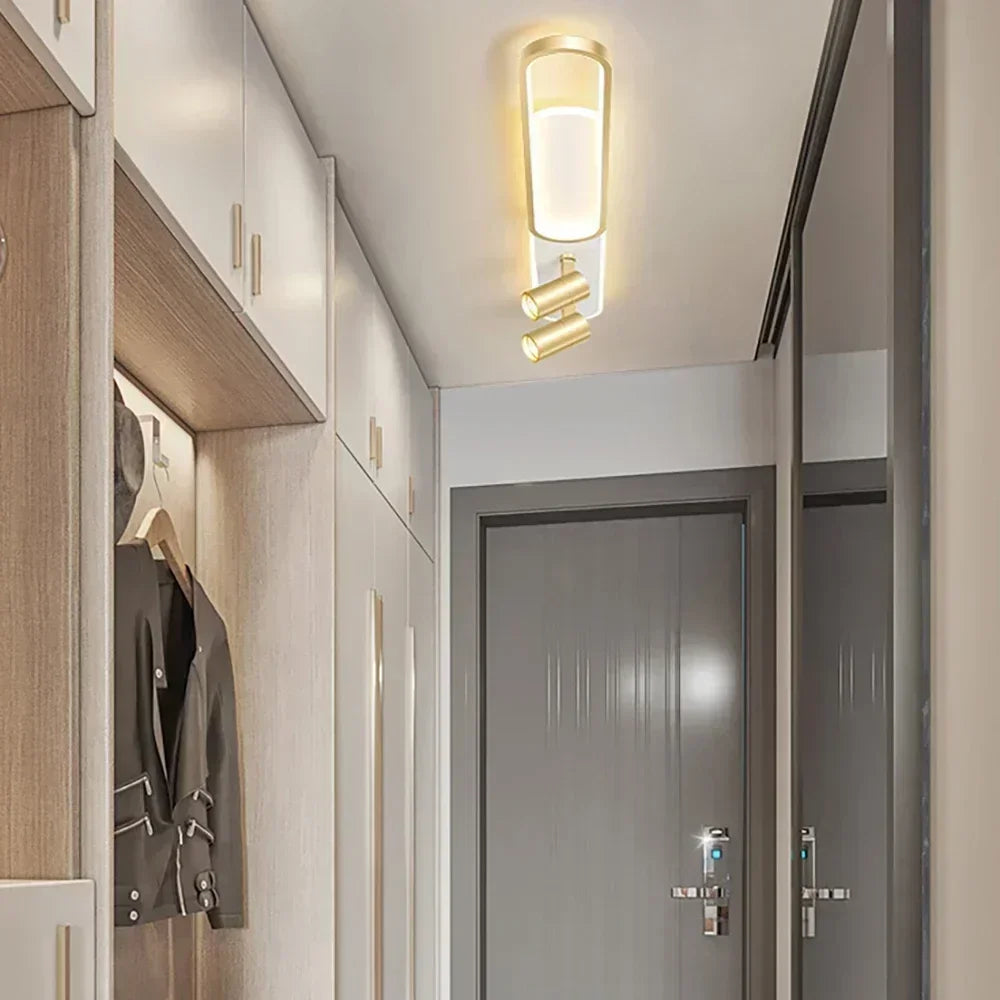 Moderner LED-Deckenleuchte mit Spot für stilvolle Wohnraumbeleuchtung - vue 6 sur 26