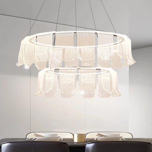 Moderne und kreative LED-Pendelleuchte aus Acryl - vue 4 sur 9
