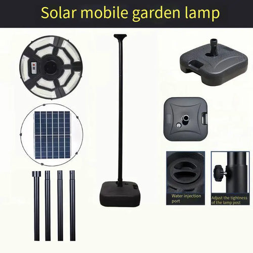 Runde Solarleuchte für Garten und Außenbeleuchtung - vue 16 sur 17