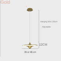 Restaurant nordique LED lustre table à manger lampe suspendue 1 tête UFO chevet bar chambre bar décor à la maison luminaire intérieur