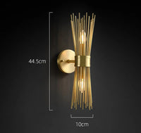 Luxuriöse Wandleuchte Design aus antikem Metall für elegantes Interieur