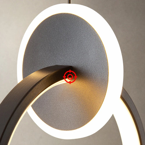 lustre long câble minimaliste suspendu rond 2022
