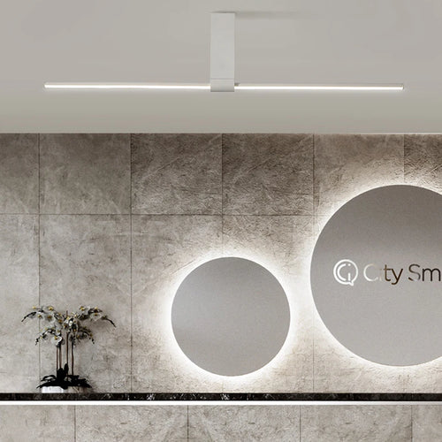 lampes de plafond minimalistes longues pour divers espaces