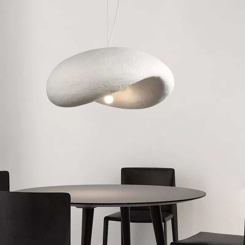 Suspension Style japonais Style Wabi Sabi Restaurant modèle chambre ligne blanc E27 nordique Simple forme chambre - vue 3 sur 7