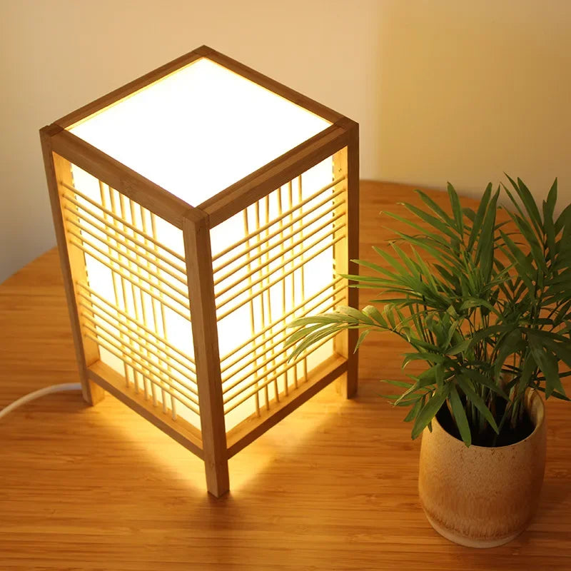 Lampe de Table japonaise Tatami Club Zen - vue 6 sur 13