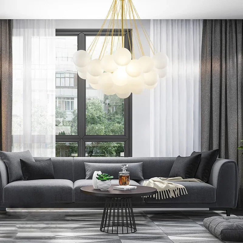 lustre moderne en verre pour une décoration élégante à la maison - vue 7 sur 10