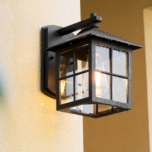 Außenwandleuchte aus Aluminium, wasserdicht, für dekorative Beleuchtung - vue 3 sur 9
