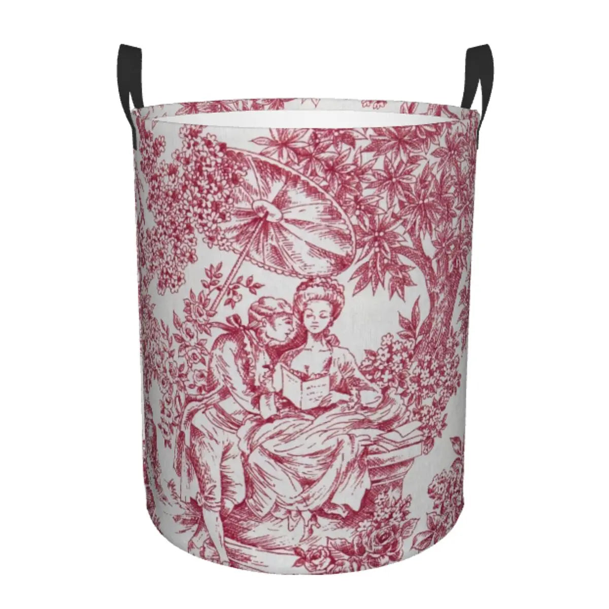 panier à linge pliable personnalisé classique en toile de jouy pour jouets - vue 22 sur 29