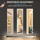 miroir led pleine longueur inclinable avec support et lumière réglable