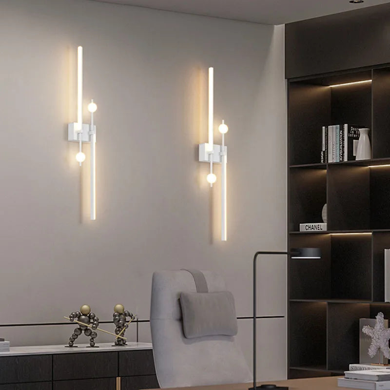 applique murale LED moderne pour salon Grille TV fond chambre chevet applique murale intérieur décor à la maison luminaire Lustre - vue 4 sur 23