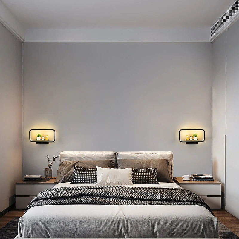 applique murale moderne tactile avec variateur et charge usb sans fil - vue 5 sur 10