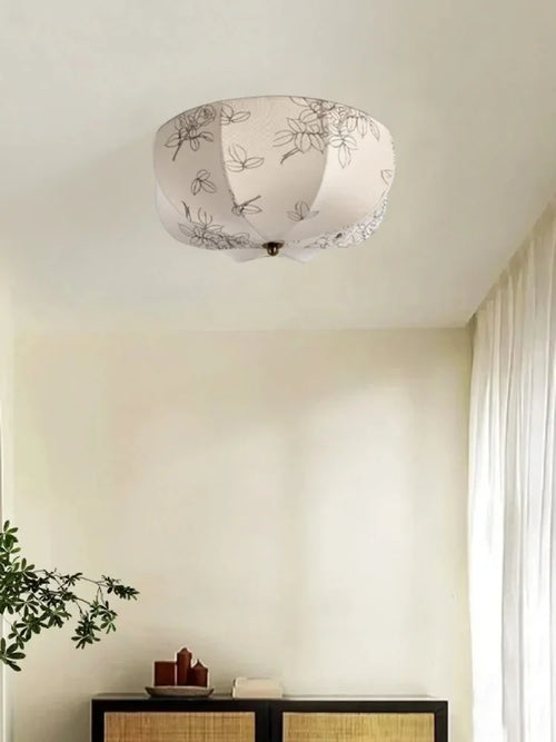 Moderner nordischer Kronleuchter aus Stoff für ein elegantes Interieur - vue 7 sur 9