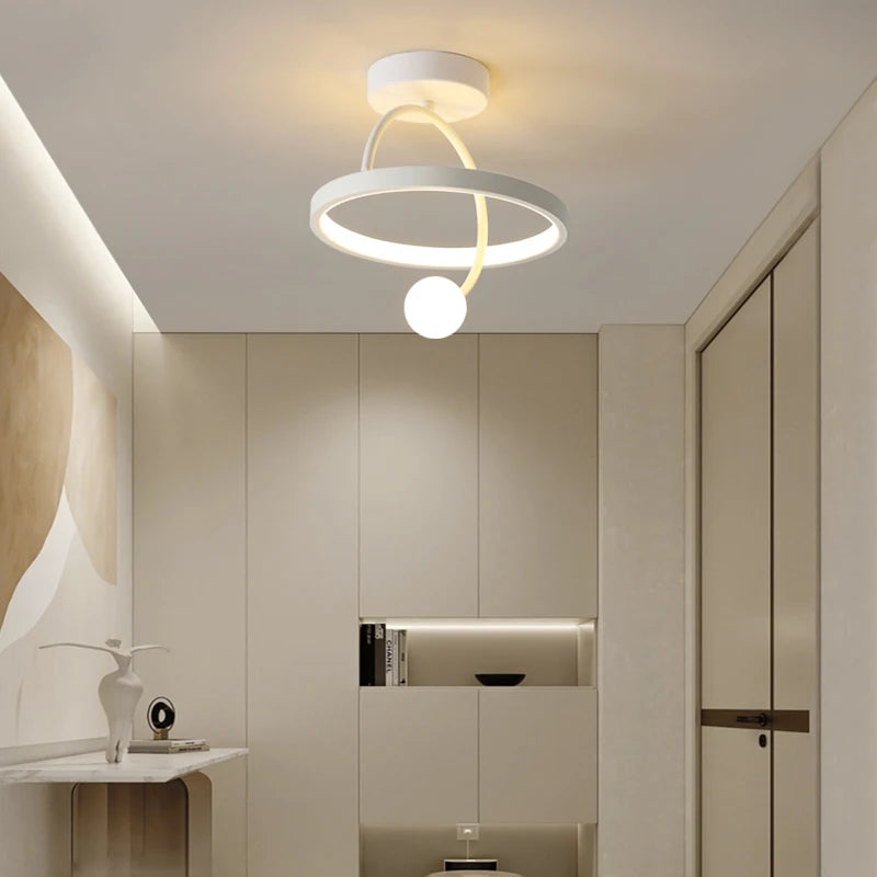 lustre moderne minimaliste pour entrée de restaurant - vue 3 sur 9