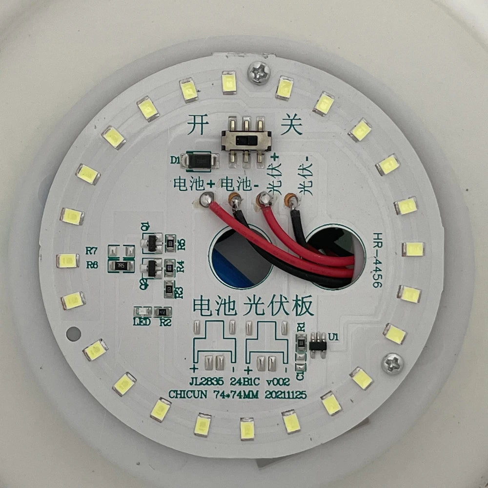 Lampadaire solaire à 24led en acier inoxydable - vue 7 sur 10