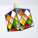 Deckenleuchte Cube im Tiffany-Stil aus Buntglas für stilvolle Inneneinrichtung