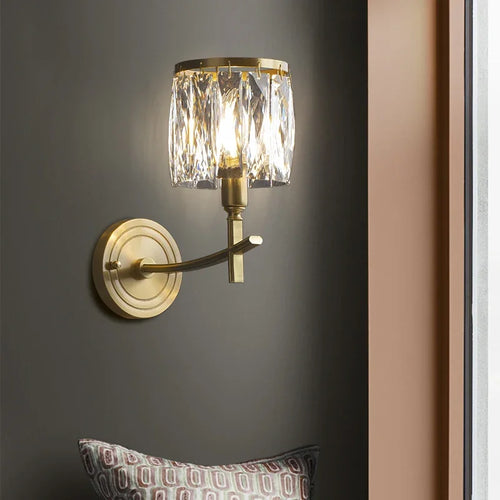 Moderne luxuriöse Kristall-LED-Wandleuchte kreativ - vue 4 sur 7