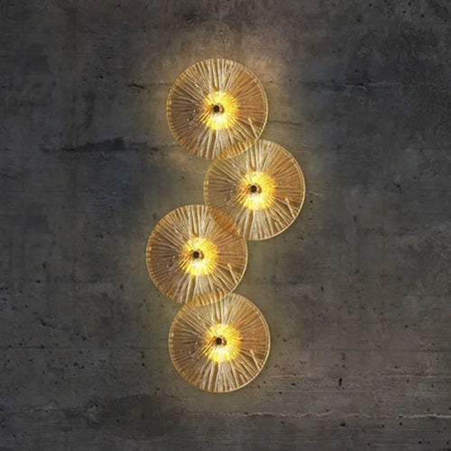 Moderne Wandleuchte aus Glas im Art-déco-Stil für die Innendekoration - vue 3 sur 13