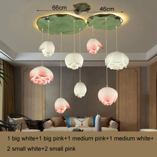 Retro-Pendelleuchte Lotusblume LED - vue 20 sur 22