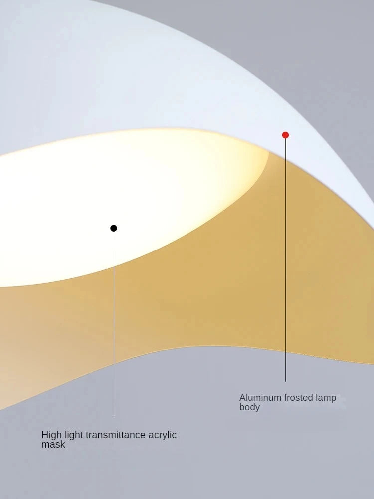 lustre nordique design ovni suspension décorative intérieure - vue 6 sur 6