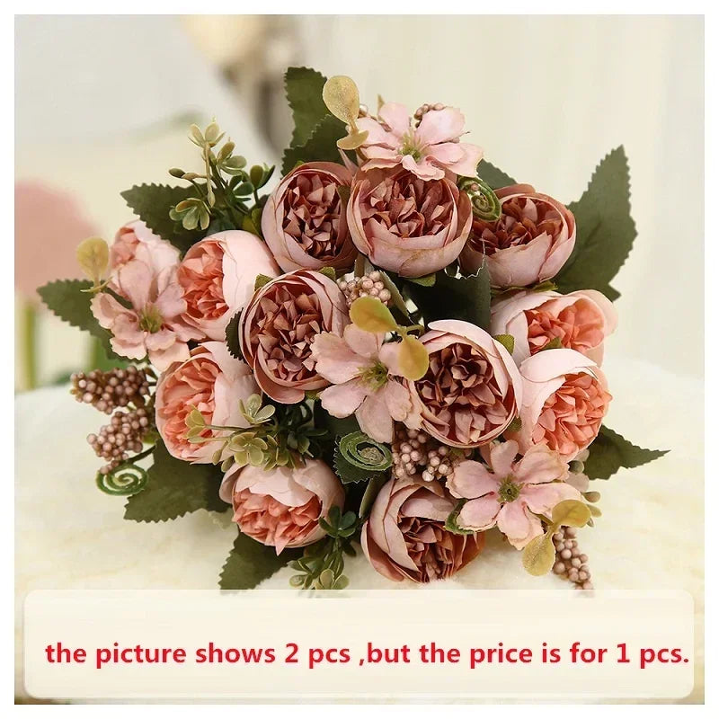 décoration de mariage fleurs artificielles en soie et plantes vertes - vue 12 sur 12