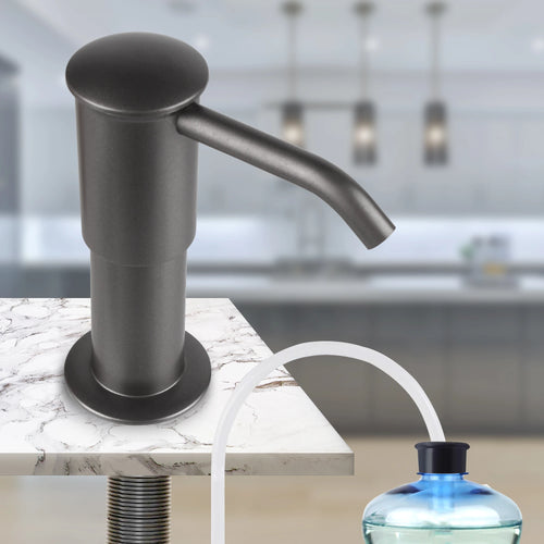 distributeur de savon pour cuisine avec tube d'extension intégré